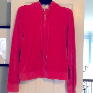 VGUC Juicy Couture velour zippered hoodie